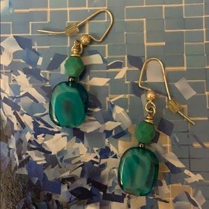 NYC Boutique  Aqua Dangle Earrings